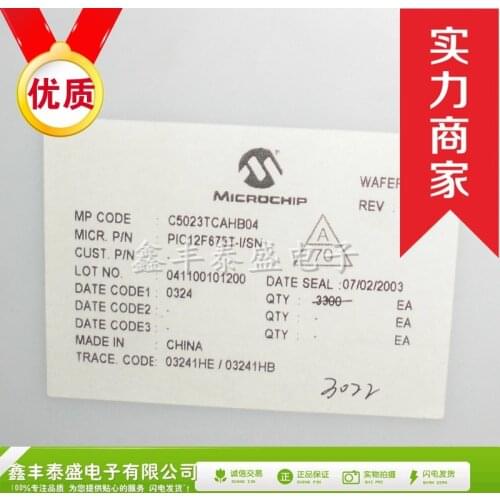 100% New Original In Stock PIC12F675-I/SN PIC12F675T-I/SN SOP-8