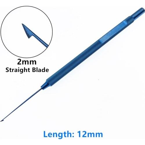 120mm Titanium Straight Goniotomy knife ophthalmic Veterinary surgical instruments