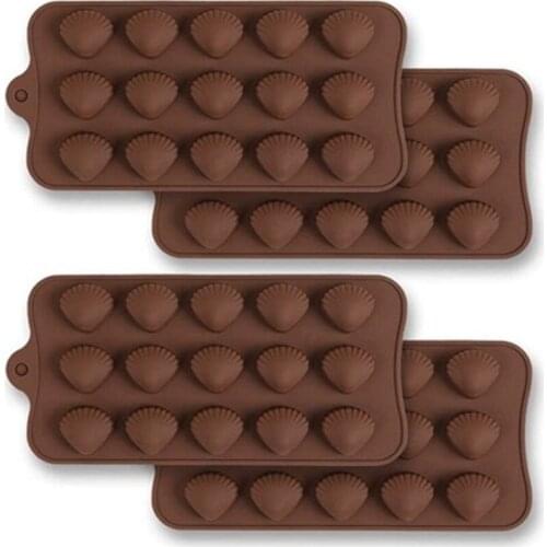 15 Cavity Non Stick Silicone Mold Love Heart Chocolate Cake Mold Baking Ice Fondant Sugar Tool Cake Wedding Decorating Tools