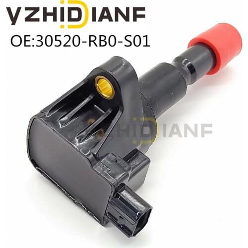 4x NO# 30520-RB0-003 30520-RB0-S01 UF-626 C1664 134003 CM11116 CM11-116 4P Ignition Coil For HOND-A CITY CR-Z CIVIC FIT 08-2013