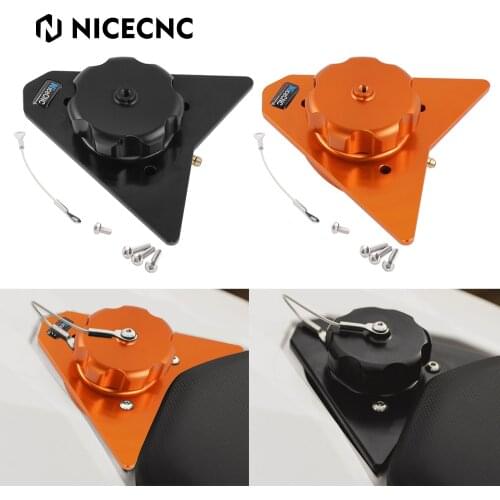 For KTM 690 Enduro & SMC 2008-2018 Motorcycle CNC Aluminum Fuel Tank Filler Cap Gas Oil Tank Cover Fuel Filler Neck