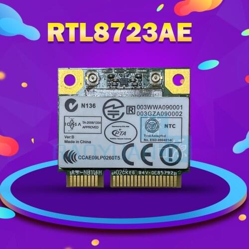 AzureWave AW-NB114H RTL8723AE Half Mini PCI-Express 300M+Bluetooth4.0 Wlan Wireless Wifi Card