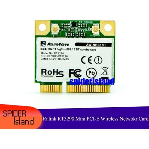 Ralink RT3290 Mini PCI-E Wireless Network Card + Bluetooth 3.0 Support Win10 With Antenna Build -in Mini PCIE NIC