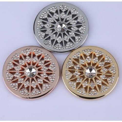 Best flowes my 33mm coins pendants fit 35mm coin holder gold crystal My coin trendy necklace set for women jewelry decorative