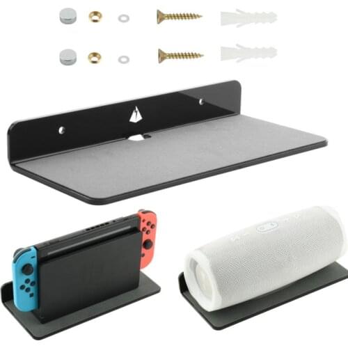 Bluetooth-compatible Audio Wall Storage Bracket Bedside Speaker Webcam Mobile Phone Charging Bracket Wall Storage Rack