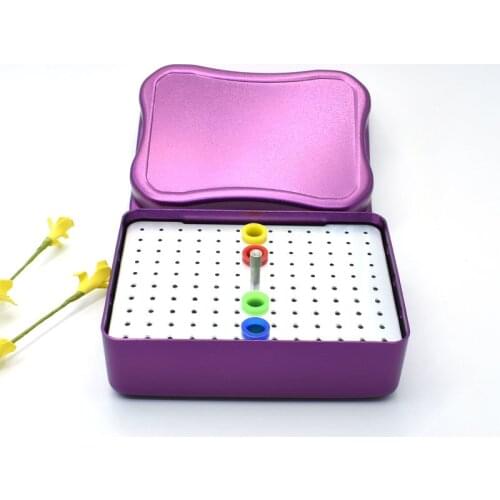 Dental 120 Holes endo box Disinfection Endo Files Holder Box Autoclave Sterilizer Case Burs For Oral Care Tools