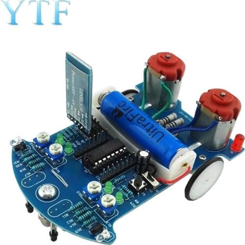 D2-6 Bluetooth Remote Control Car Kit Gravity Sensing Tracking Obstacle Avoidance C5scm Intelligent Car DIY