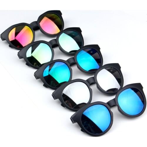 Childrens Sunglasses Candy-colored Frosted KoreanColorful Reflective Lenses Anti-Ultraviolet Sunglasses Baby Boy Sunglasses