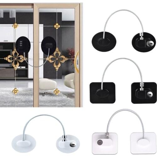 1 Pc Child Safety Lock Window Kids Security Refrigerator Door Lock Limit with Key Protector Device Adhesive Universal