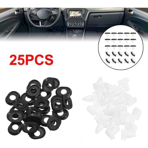 For Fiat Ducato Citroen Jumper Peugeot Boxer 25pcs Plastic Car Door Trim Panel Clips Kit 71728806 DIY Holder Parts Tool