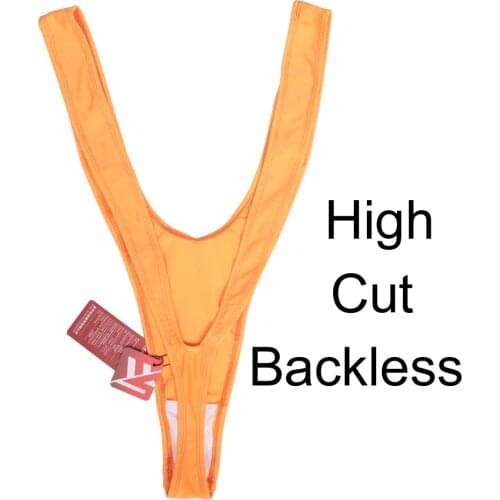 Elastic Deep V-Neck High Cut Thong Bikini Bodysuit Japanese Body Shaping Sukumizu Tights Bodystocking Sexy Hot Erotic Lingerie