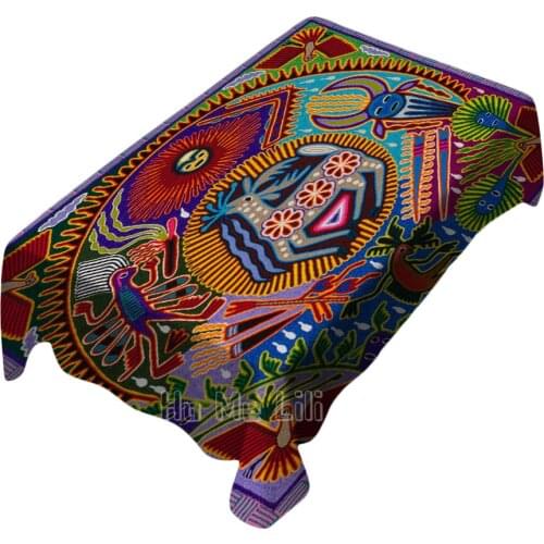 Art Painting Deer Tablecloth Polyester Waterproof Oil Proof Reusable