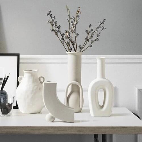 European style simple ceramic vase decoration dried flower flower arrangement living room creative home decoration vase