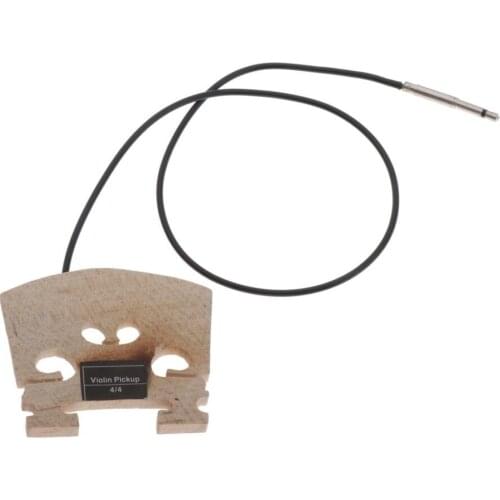 Maple Wood Bridge W/ Internally Piezo Pickup Transducer Parts For 4/4 Violin
