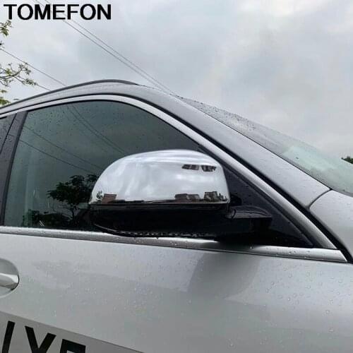TOMEFON For BMW X5 F15 2014-2018 X5 G05 M50i xDrive40i 2019 Door Wing Rear View Mirror Cap Cover Trim Exterior Accessories ABS