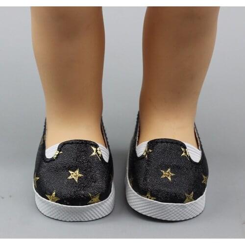 Hot Sale Doll Shoes Star Sports Boots Shoes Fits 43cm Baby Dolls And 18 inch Girl Dolls For Children Best Gift 153