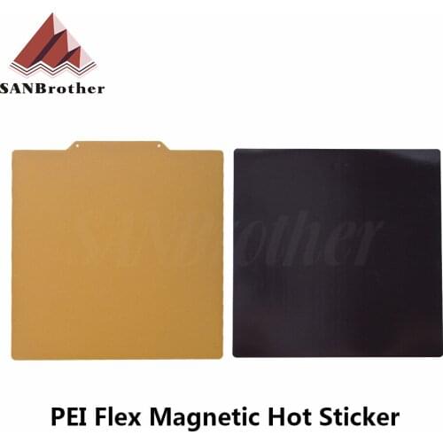 Removal Spring Steel Sheet Pre-applied PEI Flex Magnetic Hot Sticker 220x220 235x235 310x310mm for 3D Printer Heat bed Sapphire
