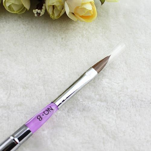 Stainless Steel Detachable Lid Professional Acrylic Nail Art Brush Pen Tool Nail Brushes Stainless Steel Acrylic Detachable Lid