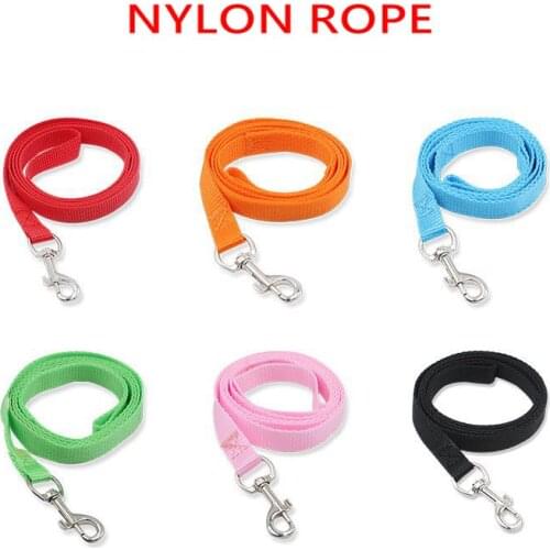 Nylon Dog Training Leashes Pet Supplies Walking Harness Collar Leader Rope For Dogs Cat 1.2M