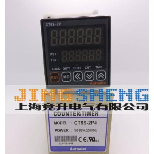 100% New Original Autonics Multi-Function Timer Counter CT6S-2P4 CT6S-1P4