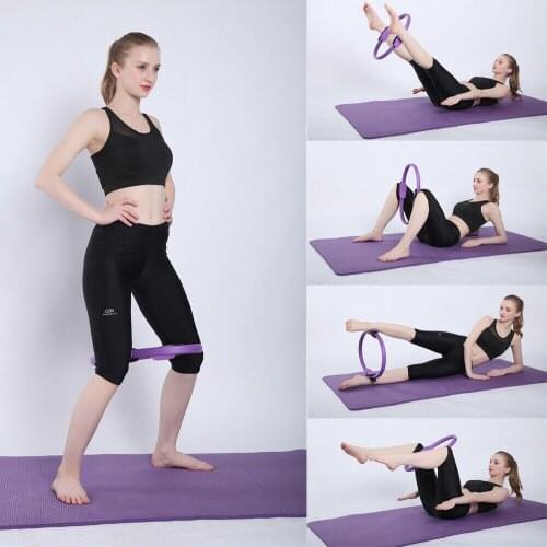 Newly Sports Entertainment Fitness Dual Grip Pilates Ring Magic Circle Body Sport Exercise Fitness Yoga Body Building Yoga Tool