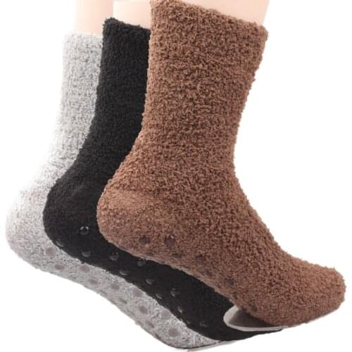 Solid Color Ankle Grip Socks Slippers for Men Women Mesh Non-Slip Breathable Gripper Slipper Socks Wholesale Comfortable Shoes