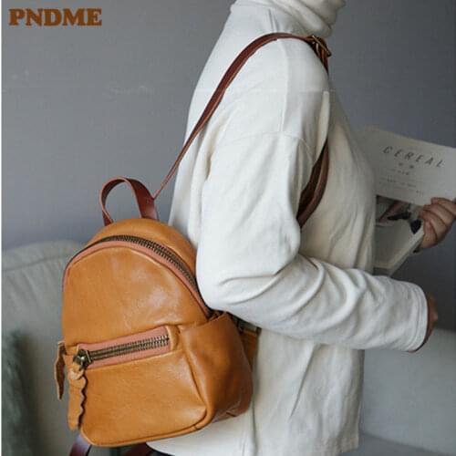 Женские коричневые рюкзаки Pndme China At AliExpress