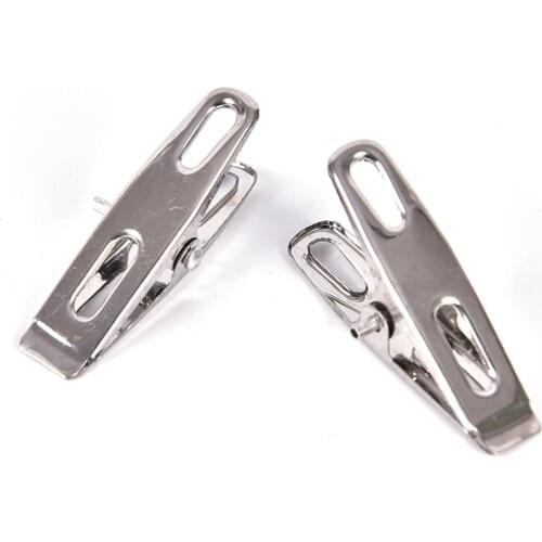 20Pcs Stainless Steel Clothes Pegs Socks Underwear Drying Rack Holder Laundry Household Hanging Pins Clips