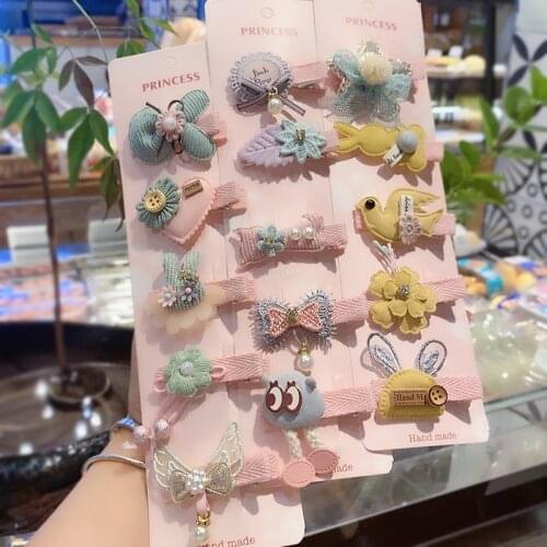 5pc/set Baby Girls Hair Accessories Kids Headbands Cute Pink Toddler Children Head Bands Girls Princess Baby Hair Accessories