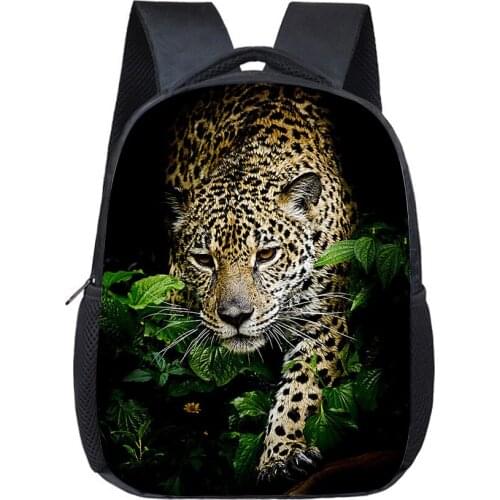 Animal Leopard Print Schoolbag for Student Kids Cool Kindergarten Child Kids Backpack Small Toddler Baby Book Bags