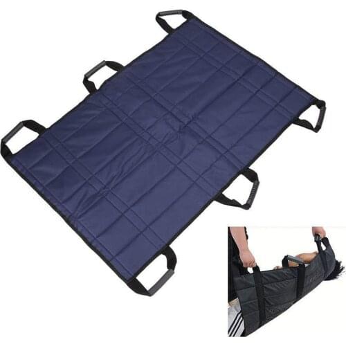 Patient Lift Sling Foldable Oxford Wheelchair Transfer Seat Pad Medical Mobility Emergency Wheelchair Transport Belt for older