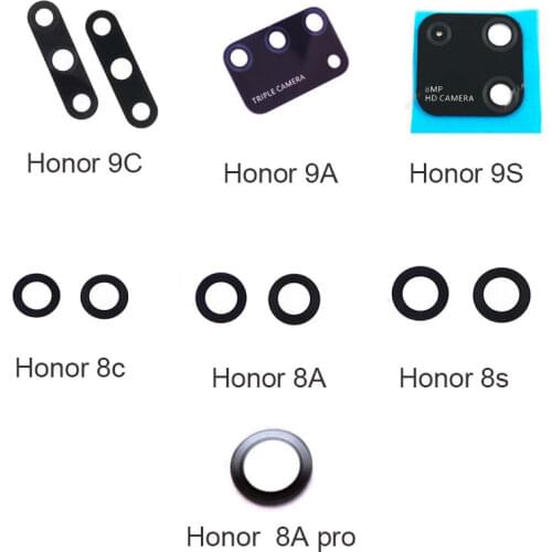 2/PCS New Back Camera Glass Lens For Huawei Honor 9C Rear Camera Glass With Adhesive Sticker Glue