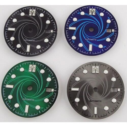 Sterile 31mm Watch Dial Date Window fit ETA 2836 MIYOTA 8215 Movement