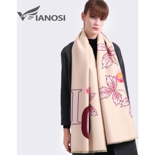 VIANOSI 2020 Original Design Wool Scarf Women Warm Shawl Winter Fashion Women Thicken Luxury Print Bufanda