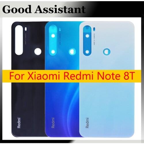 High quality 6.3 " For Xiaomi Redmi Note 8T Global M1908C3XG Back Battery Cover Door Housing case Rear Glass parts Replacement