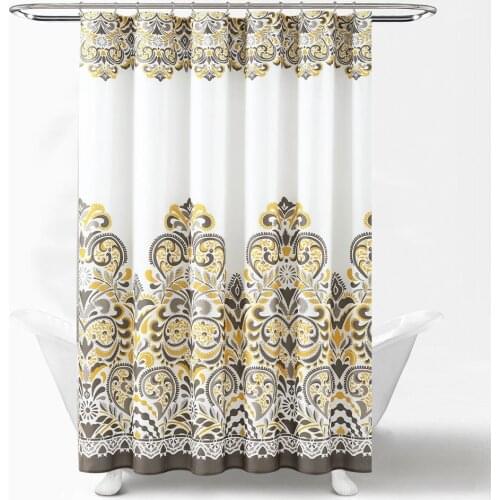 Shower Curtain 1PC 180X180CM Colorful Flower1 Pattern Hotel Waterproof Hanging Cloth Curtains for Bathroom 3JL936 Jarlhome