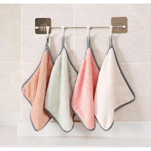 1PC Absorbent Dish Cloth Microfiber Kitchen Dish Cloth High-efficiency Tableware Household Cleaning Wiping Towel Kitchen Gadgets