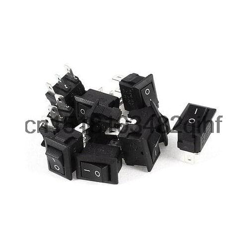 10 Pcs XL601-11 3 Pin 2 Position ON/OFF SPST Panel Rocker Switch 3A/250V 6A/125V