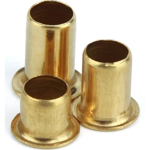 100PCS/LOT M3 M3.5 hollow copper rivet brass corns double side circuit board PCB vias nails