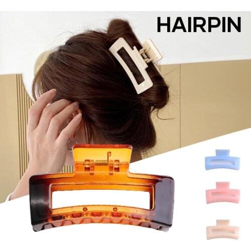 2021 Women Claw Clip Large Size Plastic Hair Clip Crabs Clip Hair Accessories Gift