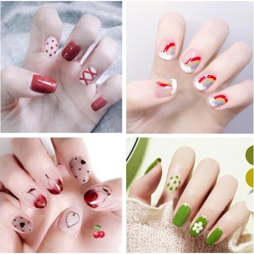 3D Flower Heart Full Cover Nail Art Stickers Self-adhesive Decal Manicure Decor Environmentally friendly materials, nontoxic and