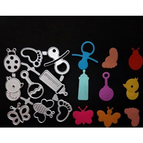 9pcs 1set 92x77cm Baby toys DIY knife molding knife mold carbon steel Metal Cutting Dies Stencils