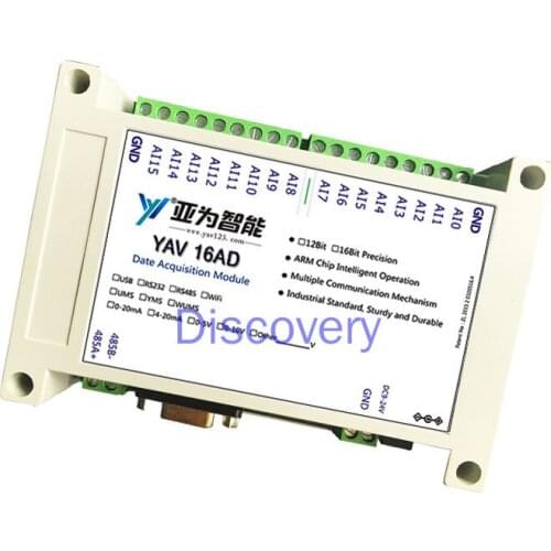 16AD Voltage and Current Analog Acquisition Module Mudbus Serial Port 485/USB/Wifi Acquisition Card