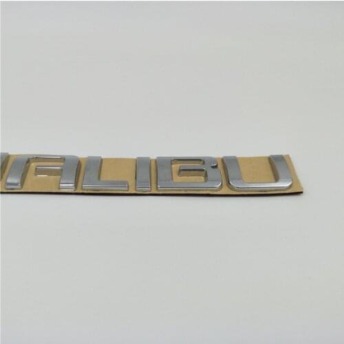 Car Stickers and Decals For Chevrolet Malibu Emblem Badge Nameplate Rear Boot Trunk Logo Sticker Car Goods Car Accessories