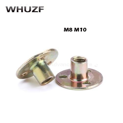 Free shipping 10PCS-M8 M10 Iron Nuts, Furniture , Lock Nuts, Three-hole Nuts