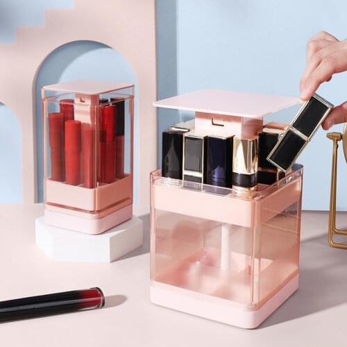 Lipstick Holder Lipstick Storage Box Dressing Table Lip Gloss Multi Compartments Makeup Organizer Shelf Luxury Cosmetics Box