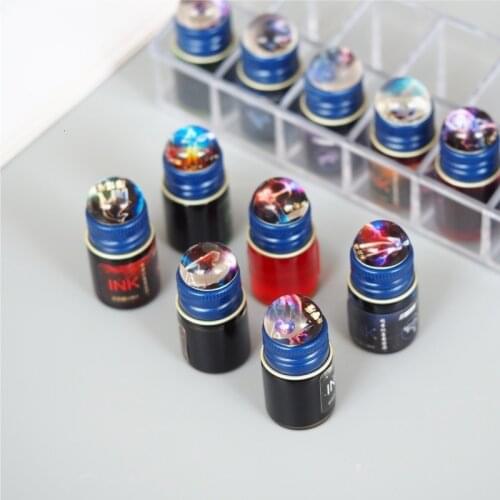 ZODIAC Signs Design 12 Colors Gold Powder Color Ink, Fountain Pen Ink