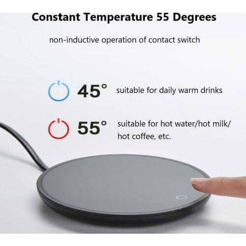 Electric Waterproof Touch Cup Warmer Heating Mat Pad Heater For Tea Coffee Milk Home Office Electric Hand Fast Heater Warmer