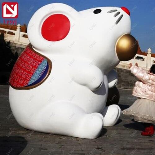 2M/3M Height Mascot Giant Inflatable Mouse Cartoon Air-charging Model Rat for Advitising Display Event