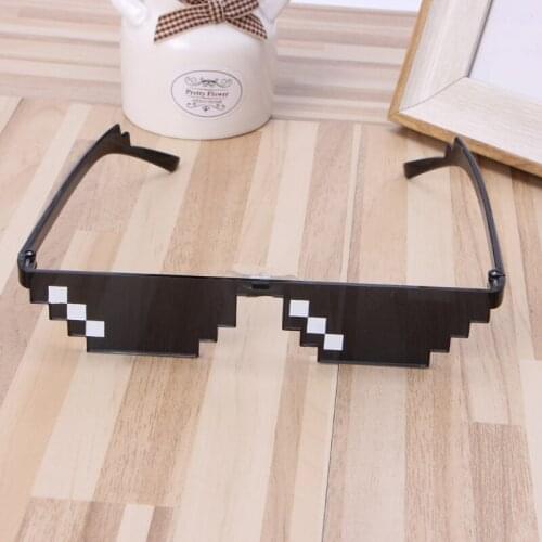 Cool 3 Bit MLG Pixelated Sunglasses Deal With It Glasses Pixel Sunglasses